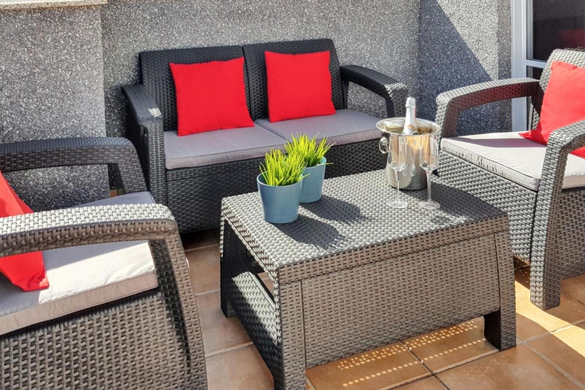 Bright Apartment In Puerto De Santiago 65 M² Terrace Eksteriør bilde